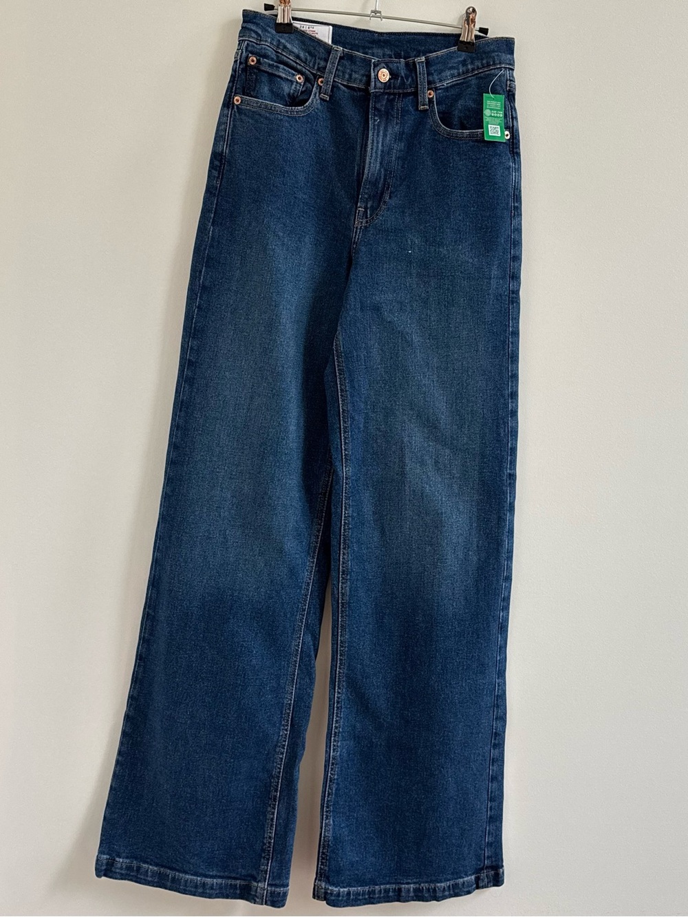 GAP Women's Wide Leg Dark Blue Jeans